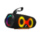 Портативная Bluetooth-колонка Charce 6 LED с RGB-подсветкой, TWS, Power Bank, черная - изображение 1