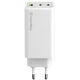 Сетевое зарядное устройство ColorWay GaN Mini CW-CHS061PD-WT 100W 2xUSB-C 1xUSB-A PD 3.0 QC 4.0 PPS White - изображение 4