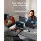 Мережевий зарядний пристрій Anker Laptop GaN Charger 140W 3xUSB-C 1xUSB-A Display PD 3.1 PPS Silver (B2697G41) - зображення 4
