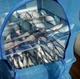 Сушилка для продуктов 3 полки 45х45х75 см для сушки рыбы полиэтилен синий LS-1333 - зображення 9