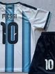 Футбольная форма Месси Messi Аргентина 24 (130 - 140 см) бело-голубая - изображение 4