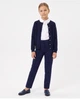 Брюки трикотажные классические для девочки NAYA 19-05 темно-синий 158 - изображение 1