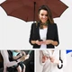 Зонт наоборот Up-Brella Шоколадный большой купол - изображение 6