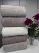 Простыня махровая Colorful Home 200*230 см Кремовая - изображение 8