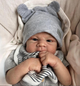 Реалістична лялька Reborn Baby Doll Elijah 48 см — вініл-силіконовий хлопчик з промальованим волоссям та аксесуарами, можна купати (RB050) - изображение 6