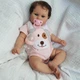 Реалістична вінілова Реборн лялька дівчинка 50 см Baby Doll з аксесуарами, можна купати (RB006) - зображення 2