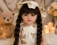 Реалістична лялька реборн Reborn Baby Doll Elise 55 см – вінілова дівчинка з довгим волоссям та аксесуарами, можна купати - изображение 3
