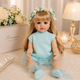 Реалістична лялька Reborn Baby Eliana 55 см — дівчинка з довгим волоссям, аксесуарами та вініловим тілом (RB075) - зображення 4