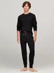 Пижамный лонгслив мужской хлопковый Tommy Hilfiger 439659762 S Черный (1160401006) - изображение 3