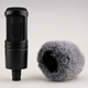 Меховая ветрозащита (поп-фильтр) для микрофонов Audio-Technica AT2020, ATR2500, AT2035, AT4040 - изображение 3