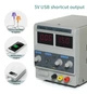 Лабораторный блок питания Yihua 1502D+ Трансформаторный / 15V / 2A / 50W + USB, цифровая индикация напряжения и тока (19465) - изображение 6