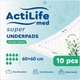 Пеленки гигиенические впитывающие Actilife Med Super 60 х 60 10 шт (4820174981440) - изображение 1