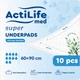 Пеленки гигиенические впитывающие Actilife Med Super 60 х 90 10 шт (4820174981433) - изображение 1