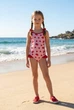 Детский розовый купальник для девочки арбузики Lupilu 98-104 см (2-4Y) - изображение 1