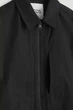 Бавовняна сорочка-куртка COS cotton zipped overshirt 1285566001 XS Чорний - изображение 7