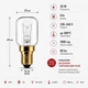 Лампа розжарювання 25W 230-240V E14 жаростійка для духовки - изображение 2