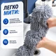 Щетка пипидастр для уборки пыли с телескопической ручкой до 2.5 м (серая) - изображение 7
