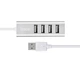 USB-хаб HOCO HB1 4USB Line machine Silver - зображення 3