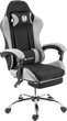 Кресло игровое Holmer GCH-06 Size L Fabric Black/Grey Metall+Footrest - изображение 1