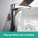 Смеситель для раковины HANSGROHE Logis 71090000 с донным клапаном - изображение 14