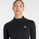 Женская черная спортивная кофта New Balance NB Harmony Fitted Full Zip 42 (XL) (WJ61X09UBK) - изображение 4