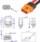 Кабель XT60i Female 12AWG с силиконовым проводом 50 см для RC аккумуляторов - изображение 4