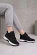 Кроссовки женские Fashion черные из экозамши высокие 351240_39 (24.5 см) - изображение 2