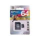 Карта пам'яті MicroSDHC MSD 64GB Silicon Power/C10+SD - зображення 2