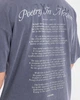 Футболка Poetry In Motion Oversized Темно-синя L - изображение 8