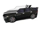 Ліжко машина ViorinaDEKO MERCEDES 006 PREMIUM 180*80 см з ортопедичним матрацом з підйомним механізмом чорне - изображение 2
