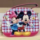 Сумка дитяча для дівчинки лакована через плече Mickey Mouse (Міккі Маус) 18×15×6 см малинова - зображення 1