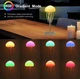 RGB лампа ночник медуза, декоративный светильник с эффектом воды, настольная LED лампа с подсветкой с движением - изображение 8