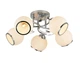 Люстра потолочная Light House SRS-20660/5 хром, плафоны белые с каймой - изображение 2