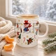 Новорічний порцеляновий кухоль Christmas 400 мл зі сніговиком (380-457-2) - изображение 4