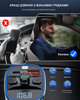 FM передавач для авто LENCENT T25M C3 Bluetooth 5.4 48W PD 30W QC3.0 18W 7 кольорів підсвітка hands-free USB TF - изображение 4
