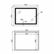 Зеркало Lidz Kubis (KU2) 900х700 с LED-подсветкой Touch, с антизапотеванием, с диммером, рег. яркости LD78LF904907048452 - изображение 2