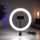 Светодиодная LED профессиональная цветная кольцевая лампа для селфи блогеров предметной съёмки 26 см для фото и видео - изображение 7