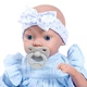 Lalka Bobas Bayer Reborn Baby z akcesoriami 38 cm Niebieska 93827AL (4003336421156) - obraz 2