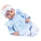Lalka Bobas Bayer Reborn Baby z akcesoriami 38 cm Niebieska 93827AL (4003336421156) - obraz 3