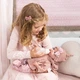 Lalka Bobas Bayer Reborn Baby z akcesoriami 38 cm Różowa 93827AO (4003336421194) - obraz 6