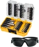 Zestaw bitów DeWalt FLEXTORQ z okularami ochronnymi 47 szt (DT70704-QZ) - obraz 2