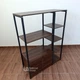 Стелаж підлоговий 120×90×34 см із шафкою, етажерка з металевим каркасом та з полицями ЛДСП для дому, офісу, вітальні та кабінету, для зберігання книг, декору та документів Темний Горіх, YM-080-Walnut - зображення 15