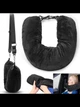 Подушка-чохол для подорожей в літак Travel Pillow, сумка для ручної поклажі, органайзер для одягу, 79×18 см, синій - изображение 8