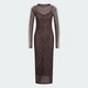 Женское платье SNAKE PRINT MAXI adidas KX1892 (XS) коричневый (4069995994431) - изображение 6
