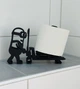 Держатель для туалетной бумаги Миньон с тележкой 3D-печать PETG черный - изображение 2
