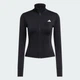 Женская олимпийка Optime Essentials Full-Zip adidas JM9185 (M) черный (4068809921106) - изображение 6