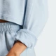 Женское худи ALL SZN French Terry 3-Stripes adidas IY6847 (L) синий (4067894433945) - изображение 5