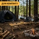 Міцний розкладний туристичний стіл LEOBRO Camp Wood XL (LB-1069) - зображення 5