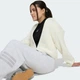 Детская флисовая куртка FUTURE ICONS FULL ZIP HOODED adidas KQ6161 (152) белый (4069996767058) - изображение 4