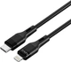 Кабель Make Type-C to Lightning 30W 1 м Silicone Black (MCB-LS1BK) - изображение 4